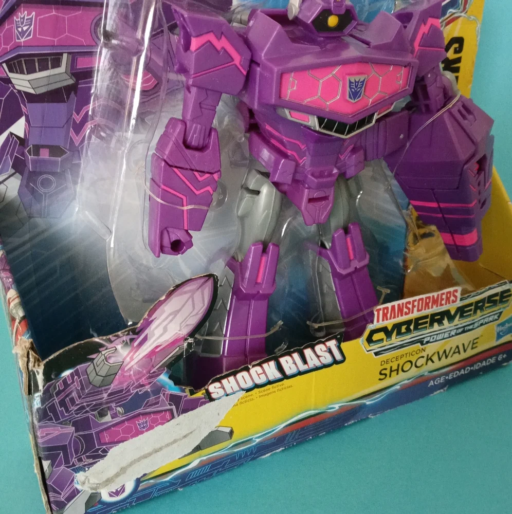 Transformers Cyberverse Power of the Spark Shockwave  Purple Shock Blast New